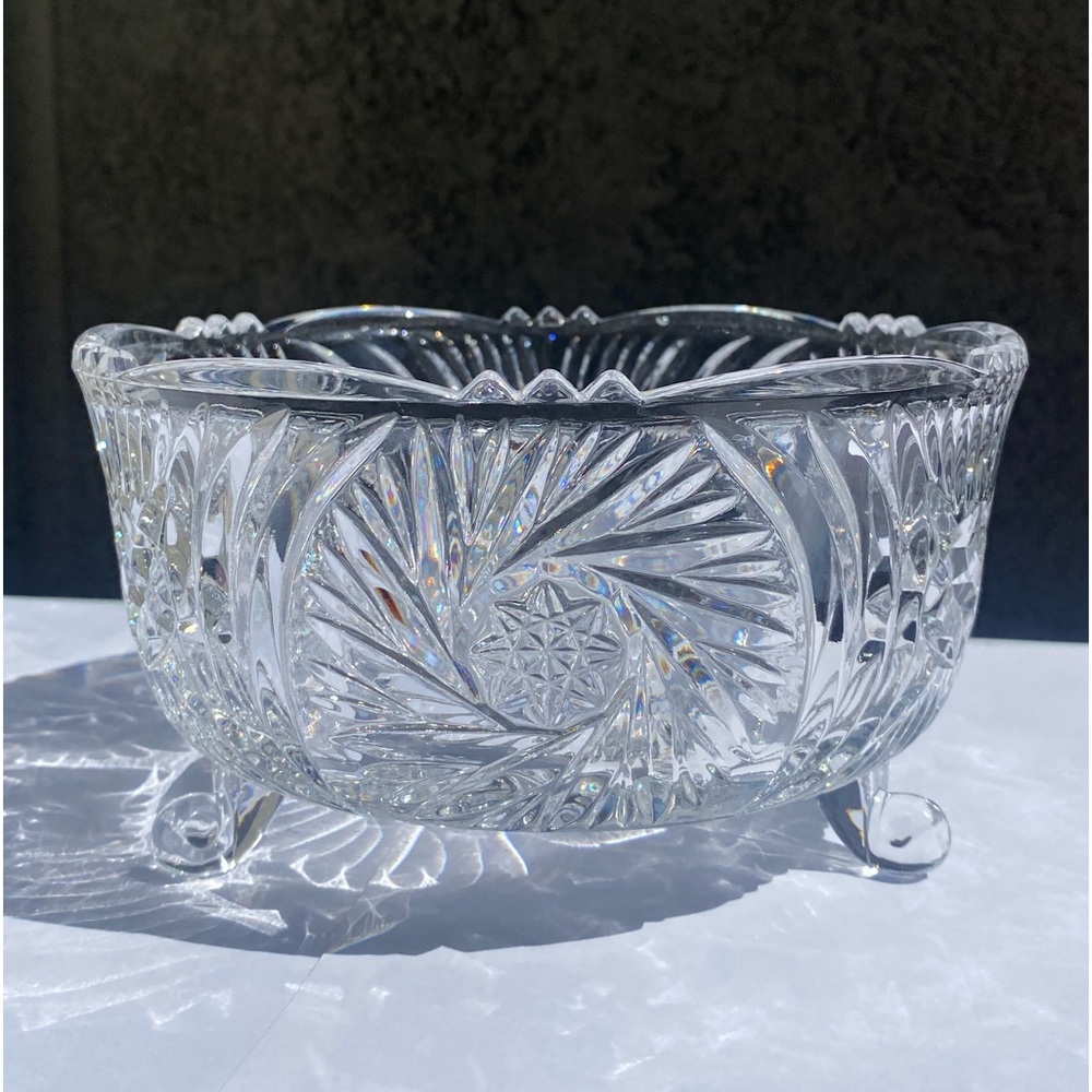 Vintage Crystal Bowl✨ by Crystal Clear Industries - Picture 1 of 15